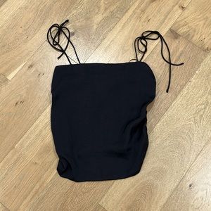 Small Glam Black Crop Top